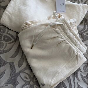 WeWoreWhat Cream Sweat Set